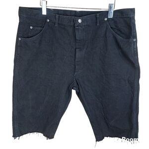 WRANGLER black denim jeans bermuda shorts size 44